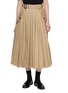 SACAI Belted Pleated Midi Skirt