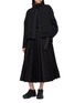 Figure View - Click To Enlarge - SACAI - Belted Pleated Midi Skirt