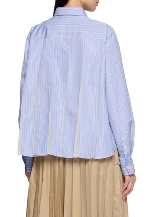 Back View - Click To Enlarge - SACAI - Striped Poplin Shirt