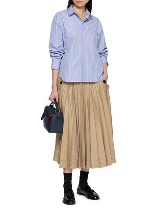 Figure View - Click To Enlarge - SACAI - Striped Poplin Shirt