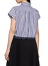 Back View - Click To Enlarge - SACAI - Drawstring Hem Striped Cropped Shirt