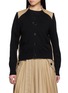 SACAI Hybrid Gabardine Knit Cardigan