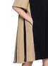  - SACAI - Hybird Gabardine Knit Pleated Back Dress