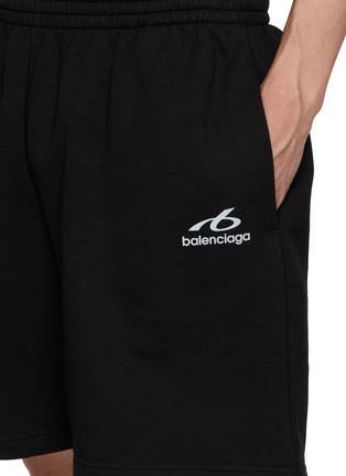  - BALENCIAGA - Classic Logo Print Shorts