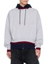 BALENCIAGA Layered Hooded Crewneck Sweater