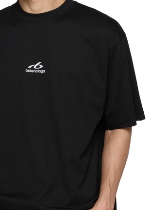  - BALENCIAGA - Logo Print Crewneck T-shirt