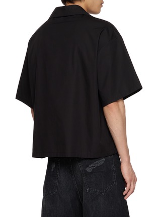Back View - Click To Enlarge - BALENCIAGA - Graphic Print Bowling Shirt