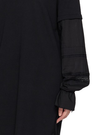  - ANN DEMEULEMEESTER - Lucina Layered Sleeve Cotton T-Shirt Dress