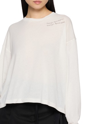  - ANN DEMEULEMEESTER - Niki Long Sleeve Graphic Cotton Jersey T-Shirt