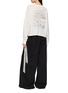 Back View - Click To Enlarge - ANN DEMEULEMEESTER - Niki Long Sleeve Graphic Cotton Jersey T-Shirt
