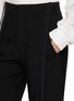  - ANN DEMEULEMEESTER - Anneke Grosgrain Trim Tailored Trousers