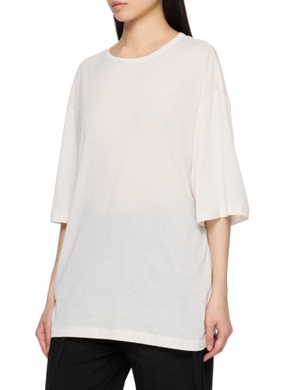 Detail View - Click To Enlarge - ANN DEMEULEMEESTER - Agneta Detachable Collar Cotton T-Shirt