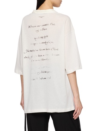 Back View - Click To Enlarge - ANN DEMEULEMEESTER - Agneta Detachable Collar Cotton T-Shirt
