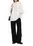 Figure View - Click To Enlarge - ANN DEMEULEMEESTER - Agneta Detachable Collar Cotton T-Shirt