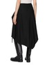 Back View - Click To Enlarge - ANN DEMEULEMEESTER - Birit Layered Wrap Chalk Stripe Skirt