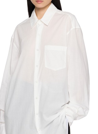  - ANN DEMEULEMEESTER - Elisabeth Dropped Shoulder Cotton Long Shirt