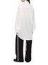 Back View - Click To Enlarge - ANN DEMEULEMEESTER - Elisabeth Dropped Shoulder Cotton Long Shirt