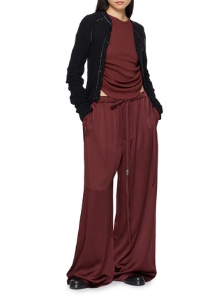 Figure View - Click To Enlarge - ANN DEMEULEMEESTER - Dot Long Sleeve Ruched Top