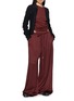 Figure View - Click To Enlarge - ANN DEMEULEMEESTER - Dot Long Sleeve Ruched Top