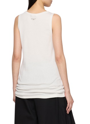 Back View - Click To Enlarge - ANN DEMEULEMEESTER - Seva Faun Print Ribbon Detail Tank Top