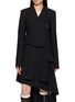 Main View - Click To Enlarge - ANN DEMEULEMEESTER - Manda Grosgrain Ribbon Stripe Cropped Blazer