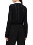 Back View - Click To Enlarge - ANN DEMEULEMEESTER - Jacklin Drawstring Cropped Knit Cardigan