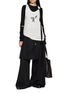 Figure View - Click To Enlarge - ANN DEMEULEMEESTER - Marke Layered Apron Cotton Lounge Pants