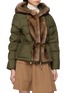 Detail View - Click To Enlarge - MONCLER - Faux Fur Trim Hooded Puffer Jacket
