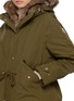  - MONCLER - Faux Fur Trim Hooded Puffer Jacket