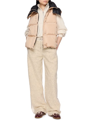 Figure View - Click To Enlarge - MONCLER - Drawstring Bouclé Sweatpants