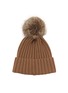 Detail View - Click To Enlarge - MONCLER - Ribbed Knit Wool Beanie 