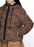  - MONCLER - Becfigue Floral Print Hooded Puffer Jacket