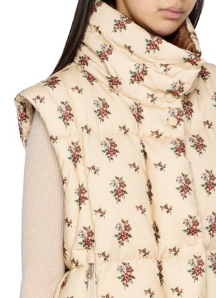  - MONCLER - Torcol Floral Convertible Cotton Corduroy Down Jacket