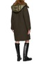 Back View - Click To Enlarge - MONCLER - Hooded Long Parka Coat