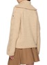 Back View - Click To Enlarge - MONCLER - Cable Knit Sleeve Zip Up Knit Cardigan