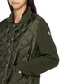  - MONCLER - Button Up Puffer Knit Mix Jacket