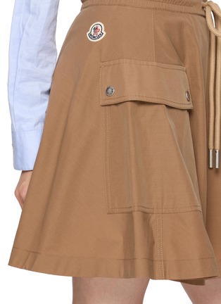  - MONCLER - Drawstring A-Line Mini Skirt