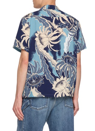 Back View - Click To Enlarge - JW ANDERSON - Abstract Floral Print Camp Collar Shirt