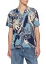 JW ANDERSON Abstract Floral Print Camp Collar Shirt