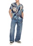 Figure View - Click To Enlarge - JW ANDERSON - Abstract Floral Print Camp Collar Shirt