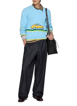 Figure View - Click To Enlarge - JW ANDERSON - Car Graphic Knit Sweater