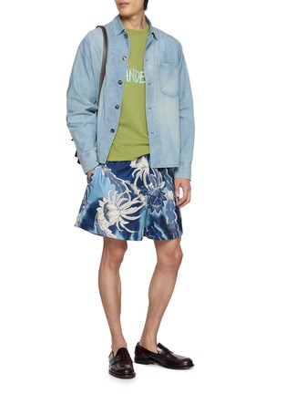 Figure View - Click To Enlarge - JW ANDERSON - Hawaiian Print Swim Shorts