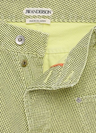  - JW ANDERSON - Pixel Print Twisted Workwear Light Wash Jeans