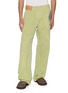 JW ANDERSON Pixel Print Twisted Workwear Light Wash Jeans