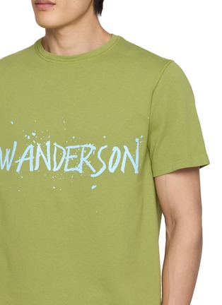  - JW ANDERSON - Logo Print Cotton Crewneck T-shirt