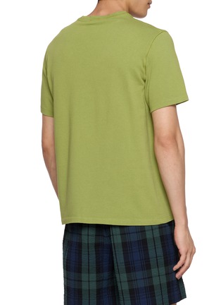 Back View - Click To Enlarge - JW ANDERSON - Logo Print Cotton Crewneck T-shirt