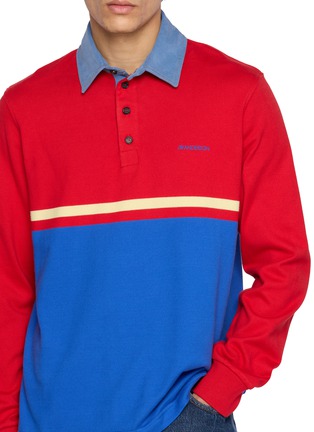  - JW ANDERSON - Denim Collar Polo Shirt