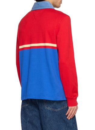 Back View - Click To Enlarge - JW ANDERSON - Denim Collar Polo Shirt
