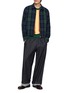 Figure View - Click To Enlarge - JW ANDERSON - Zip-up Blouson Check Jacket