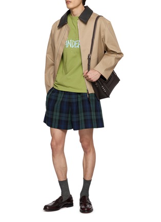 Figure View - Click To Enlarge - JW ANDERSON - Seersucker Check Shorts
